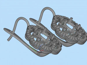 earrings 3D Print Model