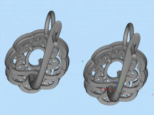 earrings 3D Print Model
