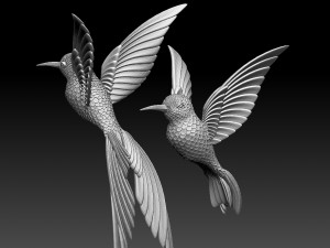 colibri humming bird 3D Baskı Modeli