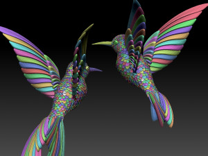 colibri humming bird 3D Baskı Modeli
