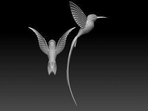 colibri humming bird 3D Baskı Modeli