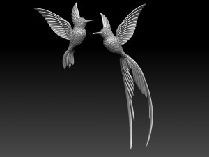 colibri humming bird 3D Baskı Modeli