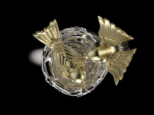 birds in the nest ring 3D Принт Модель