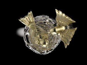birds in the nest ring 3D Print Model