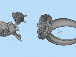 birds in the nest ring 3D Принт Модель