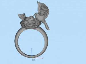 birds in the nest ring 3D Print Model