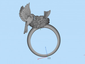 birds in the nest ring 3D Принт Модель