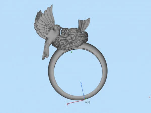birds in the nest ring 3D Print Model