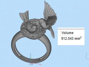 birds in the nest ring 3D Print Model