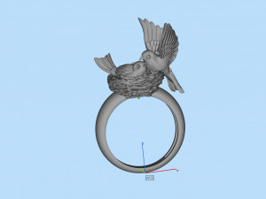 birds in the nest ring 3D Принт Модель