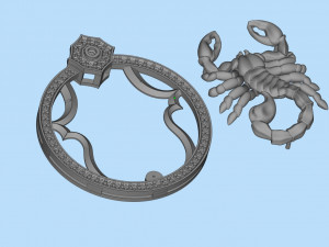 pendant scorpion 3D Print Model
