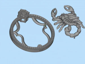 pendant scorpion 3D Print Model
