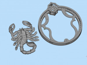pendant scorpion 3D Print Model