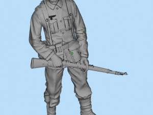 german soldiers and german officer 3D Принт Модель