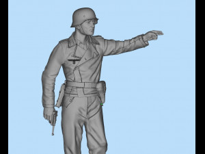 german soldiers and german officer 3D Принт Модель