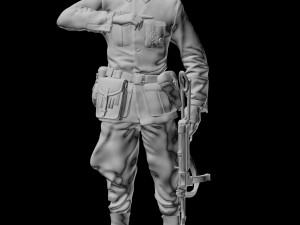 german soldiers and german officer 3D Принт Модель