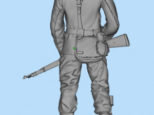 german soldiers and german officer 3D Принт Модель
