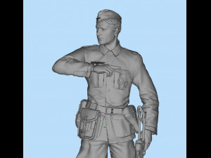 german soldiers and german officer 3D Принт Модель
