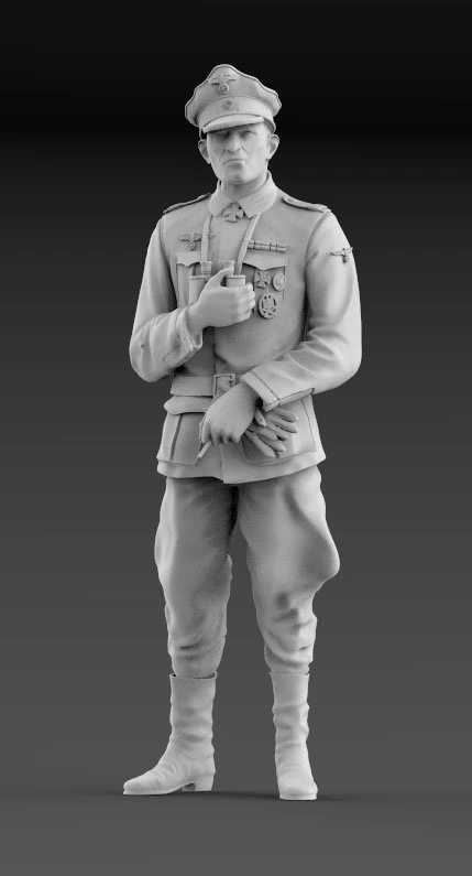 german officer 3D Print Model .c4d .max .obj .3ds .fbx .stl .blend