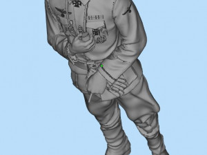german officer Modello di stampa 3D