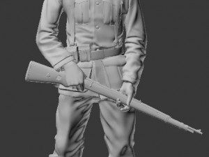 german soldier Modelo de Impressão 3D