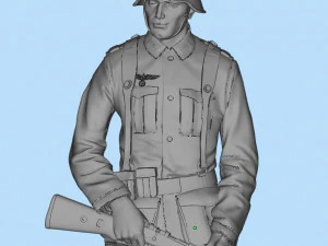 german soldier 3D Print Model