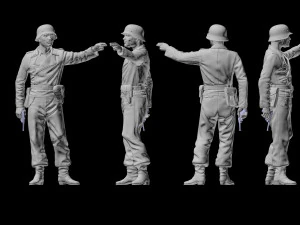 german soldier 3D Print Model