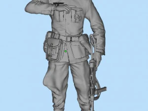 german soldier 3D Print Model
