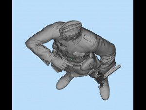 german soldier 3D Baskı Modeli