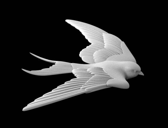 sparrow 3D 打印模型 .c4d .max .obj .3ds .fbx .stl .blend