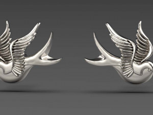 sparrow earrings Modelo de impresión 3D