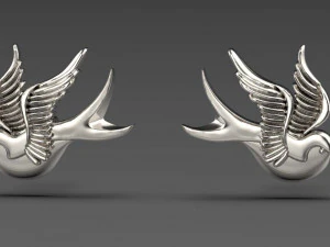 pendientes de gorrión Modelo de impresión 3D