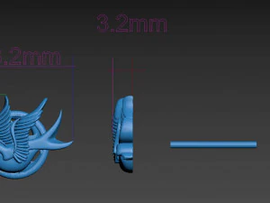 sparrow earrings 3D Print Model