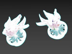 sparrow earrings 3D Print Model