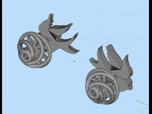 sparrow earrings 3D 打印模型