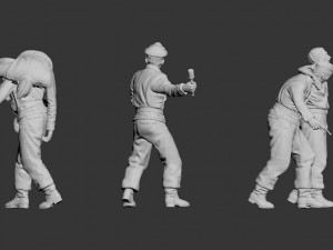 german tank crew Modèles 3D en vedette