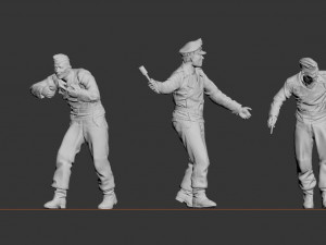 german tank crew Modèles 3D en vedette