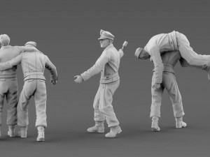 german tank crew Modèles 3D en vedette
