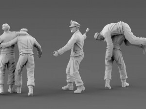 german tank crew Modèles 3D en vedette