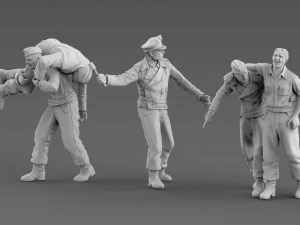 Tripula&ccedil;&atilde;o de tanques alem&atilde;es Modelo de Impressão 3D