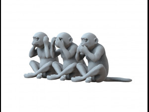 monkeys 3D Модель