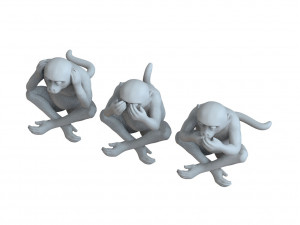 monkeys 3D Модель