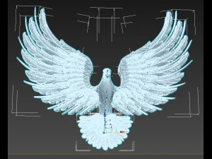 uccello Modello 3D