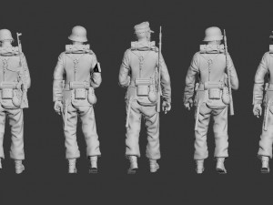 german soldiers Model 3D