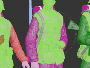 german soldiers Model 3D