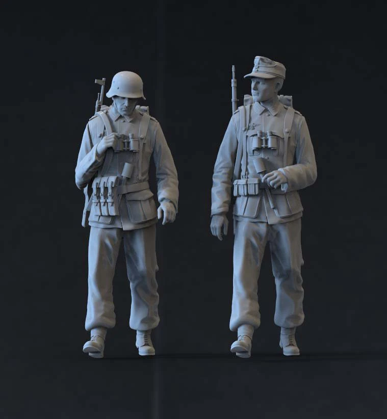 german soldiers 3D Model .c4d .max .obj .3ds .fbx .stl .blend 
