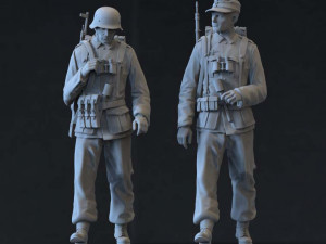 german soldiers 3D Model
