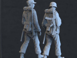 german soldiers Model 3D