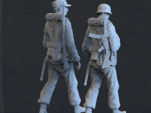 german soldiers 3D Model