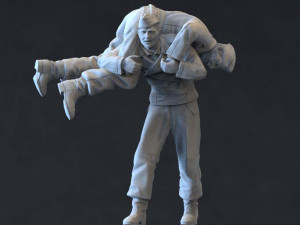 german soldier 3D Print Model